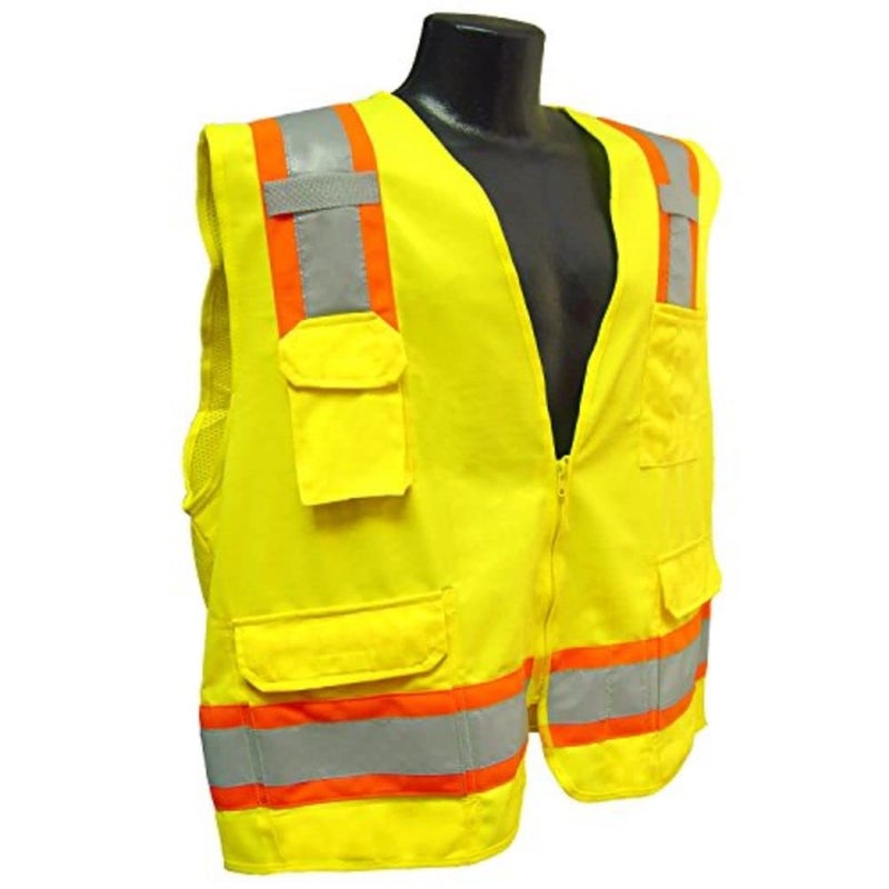 Radians SV6GL Two Tone Surveyor Class 2 Safety Vest, Large, Green